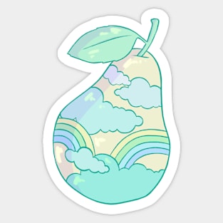 Cloud Pear Sticker